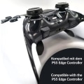 Pikkukuva 5 / 5: 8x musta-valkoinen peukalovipuhattukahvan lisävaruste sarja XBOX One Series X S Switch Pro ohjain PS5 PS4 ohjain vipusuojaus lisävaruste tähtääminen