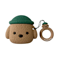 Miniatyrbillede 1 af 5: Grøn tegneserie hat hund airpods PRO1 generation 2 generation Apple headset case Bluetooth silikone blød beskyttende cover