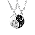 Pikkukuva 2 / 2: Yin Yang -riipuskaulakoru Tai Chi -ompelukoru Aurinko Kuu -riipuskaulakoru naisille ja tytöille