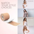 Miniatyrbillede 5 af 5: 2 stk. Boob Tape (diy Lift Boob Job, Push Up Bryst) Kinesiologi Tape, Bryst Tape, 5 M X 5 Cm
