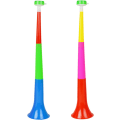 Miniatyrbilde 1 av 5: 2 stk (tilfeldig farge) plast vuvuzela trompeter heiarop heiarop trompet veldig høyt horn vifte tilskuer horn støymaker trompet sportsfeiringer st