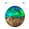 Pikkukuva 3 / 3: Pohjoisen valot -kaulakoru Aurora Gem -riipusketju Aurora Borealis -korut lahja