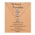 Miniatyrbild 1 av 4: 3 st Bästa vän halsband Forever Love Knot Infinity Matchande vänskapshalsband Smycken för flickor Kvinnor Systrar
