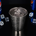 Miniatyrbillede 4 af 5: 8 stk. shotglas med kopholder, rustfrit stål snapsglas, 30 ml