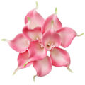 Miniatyrbillede 2 af 5: Kunstig Calla Lily 10 stk Orange Blomster Kunstige Lillier Blomsterbuket Falske Calla Lillier Plante Dcor Til Blomsterarrangement Bryllup, Braidal, H 5 20pcs