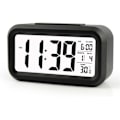 Miniatyrbild 1 av 5: Kreativ väckarklocka morgon snooze väckarklocka väckarklocka LED bakgrundsbelyst skärm digital display med kalenderdatum, temperatur, tid, smart indikator