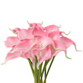Miniatyrbillede 3 af 5: Kunstig Calla Lily 10 stk Orange Blomster Kunstige Lillier Blomsterbuket Falske Calla Lillier Plante Dcor Til Blomsterarrangement Bryllup, Braidal, H 5 10pcs