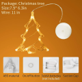 Miniatyrbillede 2 af 4: Unikke formede LED-lys, med sugekop, til børneværelse, fødselsdagsfest, butik, restaurant, vindue, hjem, varmt hvidt Christmas Tree