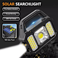 Miniatyrbillede 2 af 5: Strømforsynet Power output arbejdslys Indbygget litiumbatteri USB-opladning og solenergiopladning SMD COB LED genopladelig lommelygte