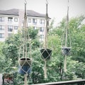 Pikkukuva 4 / 5: 3 kappaletta makramee-kasviruukkua, ripustettava kasviteline