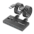 Miniatyrbild 1 av 5: Switcher Usb 3.0 Växlingsväljare 4 Portar Ut 2 Datorer Adapter Hub