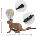 Miniatyrbillede 2 af 5: Museformet bordlampe, harpiks kreativ bordlampe sengebordslampe sengegave dekoration soveværelse