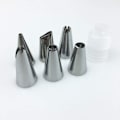 Miniatyrbilde 3 av 5: Kakepyntsett, 8 deler rustfritt stål DIY-sett, 6 munnstykker, 1 sprøytepose, 1 kobling, DIY-sett for kakedekorering (blå -1)