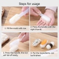 Miniatyrbilde 3 av 5: 4 stk Acsergery gave sushi maker form, sushi form maker nigiri sushi making