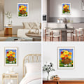 Miniatyrbild 3 av 5: Vuxen blomma diamantmålning set, höst diamantmålning set