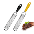 Miniatyrbillede 1 af 5: Citrus Zester & Manuel Ost Rivjern - Parmesan, Citron, Ingefær, Hvidløg, Muskatnød, Chokolade - Skarpt Rustfrit Stålblad - Tåler Opvaskemaskine