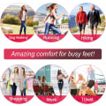 Miniatyrbilde 5 av 5: 2 par (svart 30-40M) Memory Foam Arch Support Pads for Fasciitis Innersåler Støvler Hæler Smertelindring Bunion Fødder