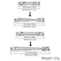 Miniatyrbilde 3 av 5: Universal leddaksel i rustfritt stål, chassis senter drivaksel for 1/18 RC Crawler Redcat deler