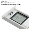 Miniatyrbild 3 av 5: Digital Max Min Växthus Termometer för inomhus- eller utomhusbruk, Lätt väggmonterad i vitt