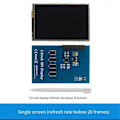 Miniatyrbillede 4 af 5: Til 5 3,5 tommer Touch Screen Kit 20fps Opdateringshastighed ABS Kabinet Køleplade med 32G TF Kort til Pi 5