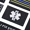 Miniatyrbillede 4 af 5: 20 stk. Tilfældige Taktiske Patches, Fuld Broderi Loop og Krog til Kasketter, Tasker, Rygsække, Veste, Militær Uniformer, Taktisk Udstyr, osv.