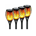 Miniatyrbillede 1 af 5: Solcelled flammelys Havebelysning 12 LED Vandtæt 8pcs