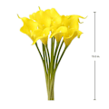 Miniatyrbillede 4 af 4: Kunstig Calla Lily 10stk Orange Blomster Kunstige Liljer Blomsterbuket Falske Calla Liljer Plante Dcor Til Blomsterarrangement Bryllup, Braidal, H 10 20pcs