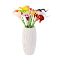 Miniatyrbillede 2 af 4: Kunstig Calla Lily 10stk Orange Blomster Kunstige Liljer Blomsterbuket Falske Calla Liljer Plante Dcor Til Blomsterarrangement Bryllup, Braidal, H 11 20pcs