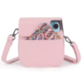 Miniatyrbillede 5 af 5: Øjeblikkelig kamera beskyttende etui kompatibel med Instax Mini 11 blød PU læder taske med lomme Pink