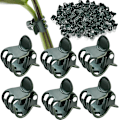 Miniatyrbillede 1 af 3: 20 stk. planteclips, clips til klatreplanter, orkidéclips, støtteclips, haveclips i plast til fastgørelse af planter, til planter, blomster-orkidéer