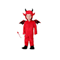 Pikkukuva 2 / 5: Lasten Halloween-asu Yesha Hupullinen Punainen Paholainen Vampyyri Show-asu Pukukoppi Härkädemonikuningas-asu Sopii korkeudelle 110-120cm
