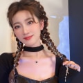 Miniatyrbillede 1 af 5: 2 stk. Princess Elegant Flash Diamond Hårkæde Hårvævning Hovedbeklædning Net Rød Hot Premium Ponytail Stjerne Hår Smykker Hårklemme Pige