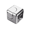 Miniatyrbilde 1 av 2: Spinner Cube Fingerleker Stress og Angstlindring Fingergyro Fidget Leke for Barn og Voksne - ES Sølv