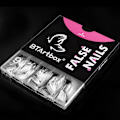 Miniatyrbillede 5 af 5: 500 stk./æske klare falske negle patches klare negleforlængelse lange ballet manicure patches