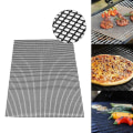 Miniatyrbilde 2 av 5: Bbq Grill Mesh Mat Set Non Stick Grilling Mesh Heat Resistant Bbq Mats For Grilling Meat Veggies Cooking Baking 50CM