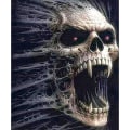 Miniatyrbilde 1 av 5: 5D DIY full diamond painted skull korssting broderi mosaikk kit