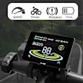Miniatyrbillede 3 af 5: Elektrisk Cykel Display H-100 LCD Display Kontrol 24V - 72V Hastighedsmåler 5pin Speedometer Vandtæt Stik