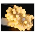 Miniatyrbilde 4 av 4: LED frostet liten ball lampe atmosfære lampe camping kobbertråd farge lampe julebakgrunnsdekorasjonslampe streng, stor mengde 10m 80 lamper