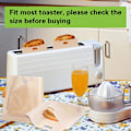 Miniatyrbillede 3 af 5: Toasterpose, Genanvendelige Toast Sandwich Poser FDA Godkendt og Non-Stick Varmebestandige i 3 Forskellige Størrelser 6 Stykker