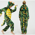 Miniatyrbild 2 av 3: Unisex Flanell Djurpyjamas En-delad Nattkläder Hoodie Sovkläder Fest Cosplay Djur Siamese Pyjamas L