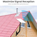 Miniatyrbilde 5 av 5: Monteringssett for V2 Lang Veggfeste og Stangfeste for Internett Kit Satellitt