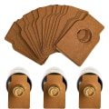Miniatyrbilde 4 av 5: 500 stk. vinflaskeetiketter i kraftpapir, papiretiketter for vinkjeller, vinflaskeetiketter, gjenbrukbare flaskehalsetiketter for gaveetiketter til champagne Brown