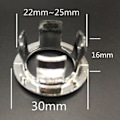Miniatyrbillede 4 af 4: Overløbsring til håndvask i badeværelset, rundt drænhul, prop, låg, reservedele 2PCS