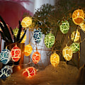 Miniatyrbilde 4 av 5: 1,5 m 10 LED påske fargerike sprekkede egg LED lysstreng egg påskefest Happy Easter Day dekor for hjem 2023 vår festival favoritt white