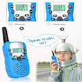 Miniatyrbild 5 av 5: Walkie-talkies för barn 22 kanaler 2-vägs radioleksak med bakgrundsbelyst LCD-ficklampa set utomhusäventyr vandring camping utrustning spel för flickor och pojkar