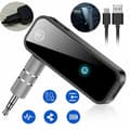 Miniatyrbillede 1 af 2: Usb trådløs Bluetooth 5.0 sender modtager 2i1 lydadapter 3.5mm Aux bil