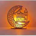 Miniatyrbild 1 av 4: Ramadan Diy Trä Måne Led Ljus COLOR3
