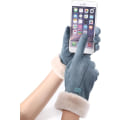 Miniatyrbild 2 av 6: Damvinter Varma Handskar Touch Screen Mocka Tjockt Foder Vantar Dam Utomhus Handskar gray