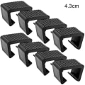 Miniatyrbillede 1 af 4: 8 stk. Fletmøbelklemme Multifunktionel Fletmøbel Sofa Forbindelse Fastgørelse Holdbar Udendørs Fletstol Klemme Card Slot 4.3cm