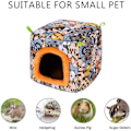 Miniatyrbilde 2 av 5: Varm seng for hamster og marsvin, plysjhus, fuglerede, hengekøye om vinteren for å forhindre små dyr fra huler 20 x 20 x 20 cm